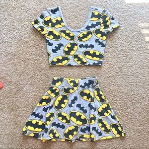 BioWorld Batman Crop Top & Skirt S